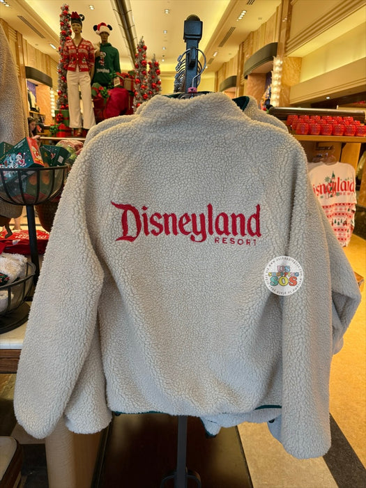 DLR/WDW - Christmas 2025 - Santa Mickey Park Logo Cream Sherpa Jacket (Adult)