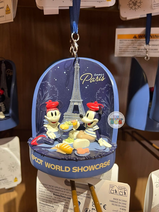 WDW - Epcot World Showcase France 🇫🇷 - Mickey & Minnie Red Beret 2026 - Ornament