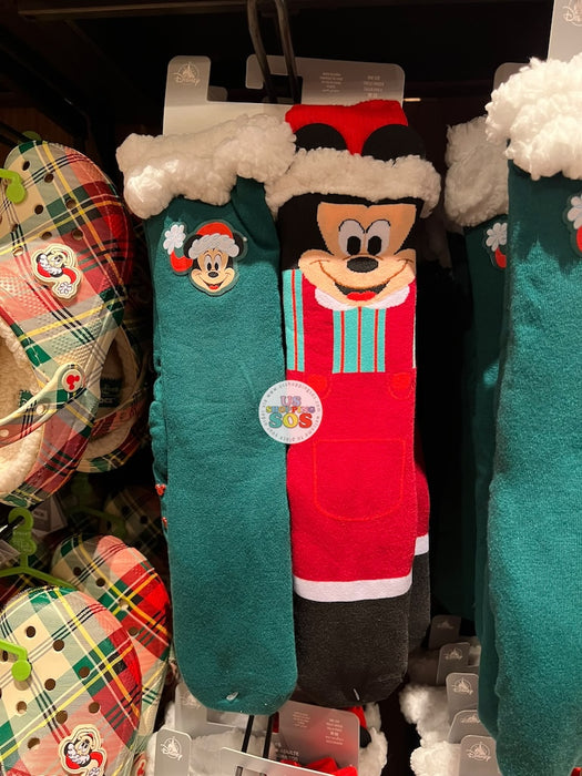 DLR/WDW - Christmas 2026 - Mickey Santa Holiday Socks Set of 2