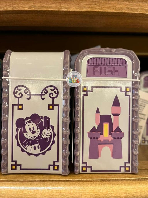 DLR/WDW - Mousewares - Mickey & Castle Mini Trash Can Salt/Pepper Shaker (Purple)