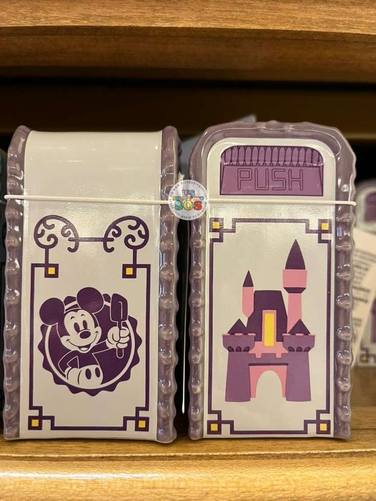 DLR/WDW - Mousewares - Mickey & Castle Mini Trash Can Salt/Pepper Shaker (Purple)
