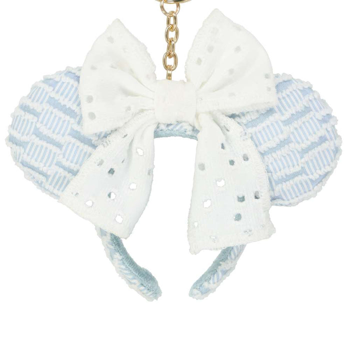 TDR - Minnie Mouse Lace Bow & Soft Color Headband Shaped Keychain Color: Baby Blue (Release Date: July 17, 2025)