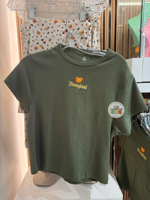DLR/WDW - Fall Season 2026 - Pumpkin Park Logo Olive T-shirt (Adult)