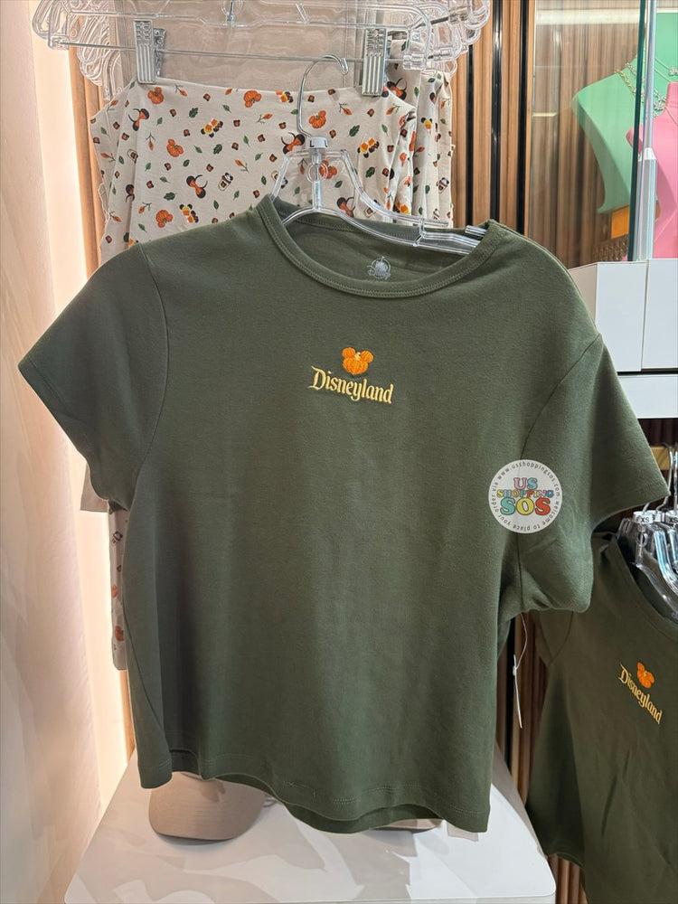 DLR/WDW - Fall Season 2026 - Pumpkin Park Logo Olive T-shirt (Adult)
