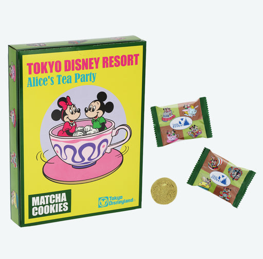 TDR - Retro Mickey & Minnie Riding Attraction Matcha Cookies Paper Box Set