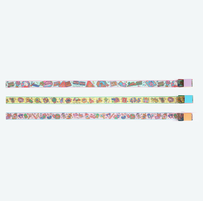 TDR - Tokyo Disney Resort "Park Map Motif" Pastel Color Collection - Masking Tapes Set of 3 (Release Date: Dec 11, 2025)
