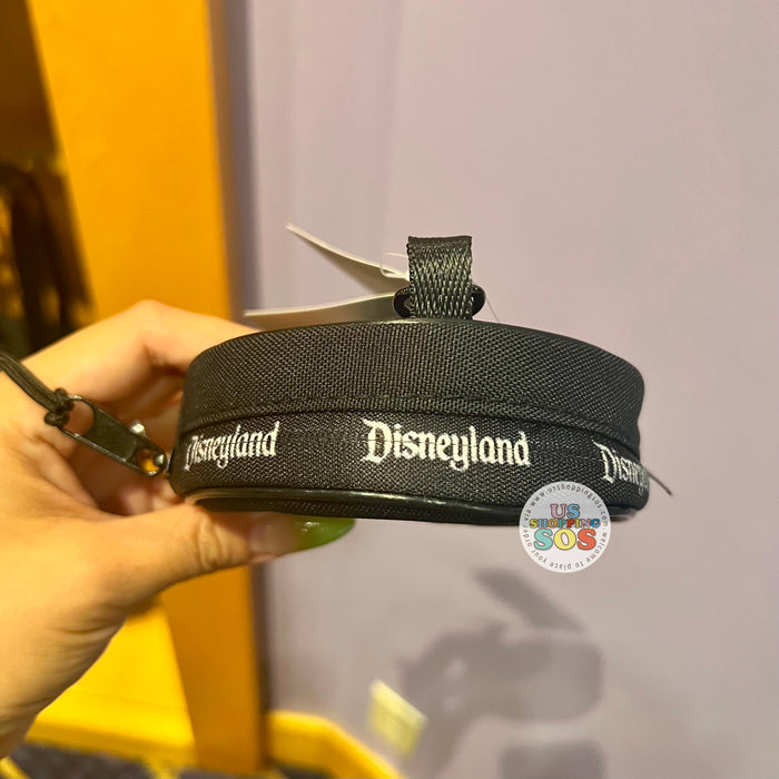 DLR - Disneyland “D” Logo Black Round Coin Pouch