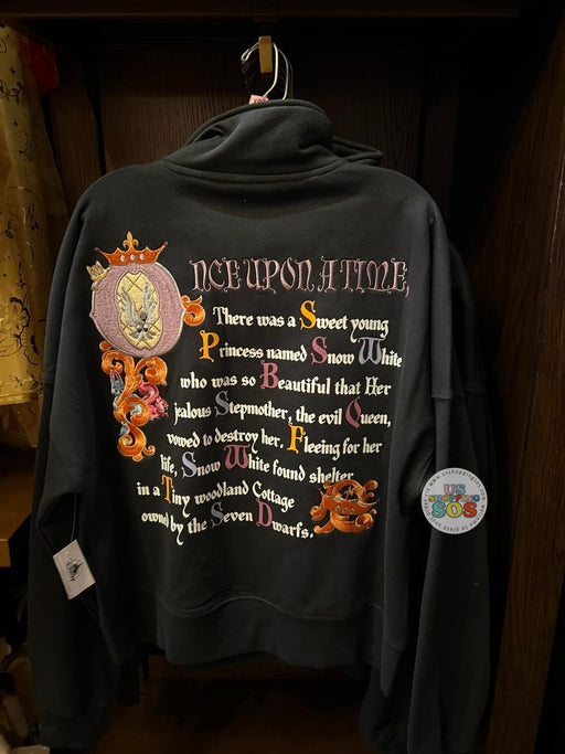 WDW - Epcot World Showcase Germany - Snow White “Once Upon A Time” Story Black Pullover (Adult)