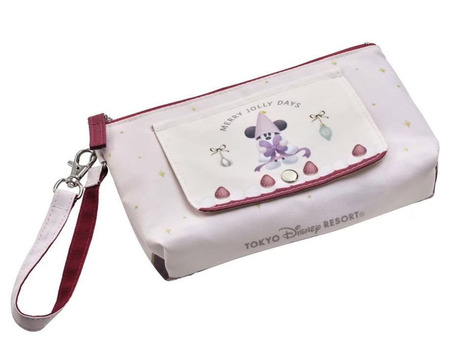 TDR - 2026 Disney Christmas Mickey Christmas Fairy "Lil Lin Lin"x Souvenir Carry On Zipper Pouch (Release Date: Nov 1, 2026)