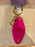 DLR/WDW - Logo Mania 2026 Fantasyland Feels - Bright Pink Imitation Leather Keychain