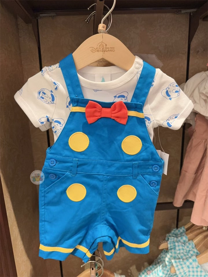 HKDL - Donald Duck Jumper Pants and Bodysuit Set for Baby