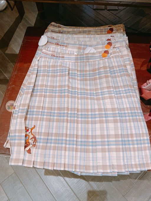 SHDL - Campus Style x Chip & Dale Checkered Pattern Skirt for Adults