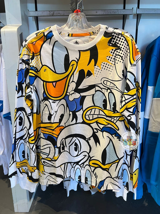 DLR/WDW - Donald Duck 90th Anniversary - All-Over-Print Pop Art Collage T-shirt (Adult)