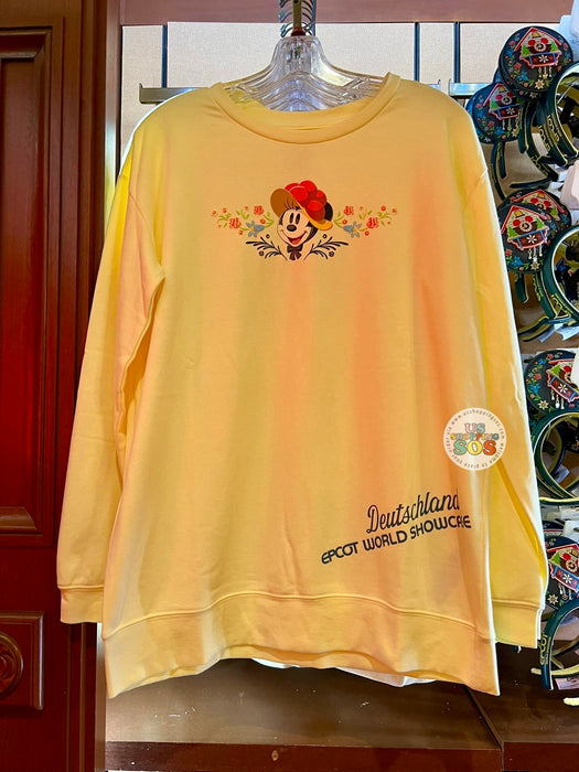 WDW - Epcot World Showcase Germany 🇩🇪 - Mickey and Minnie Schwarzwald Black Forest 2025 - Butter Yellow Pullover (Adult)