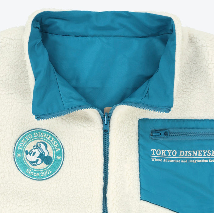 TDR - Tokyo DisneySea 25th Anniversary "Sparkling Jubilee" Autumn/Fall Season x Mickey Mouse Faux Sherpa 2 Sided Jacket for Adults (Release Date: Oct 1, 2026)