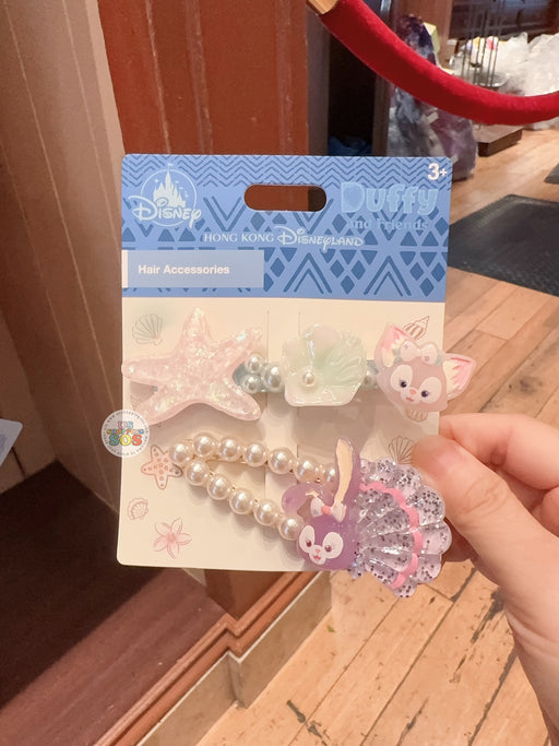 HKDL - Duffy and Friends "Beach Party" x LinaBell & StellaLou Hair Clips Set