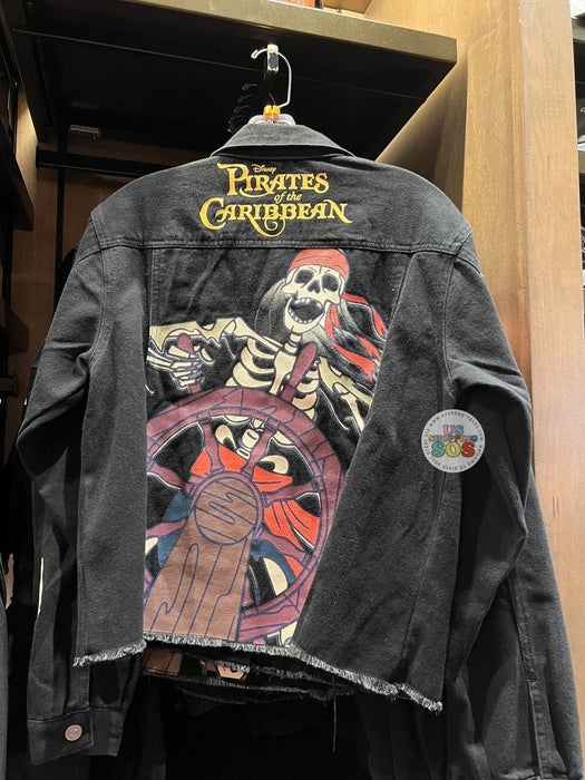 DLR/WDW - Pirates of the Caribbean - Skeleton Captain Black Denim Jacket (Adult)