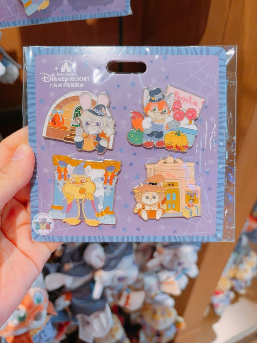 SHDL - 2025 Zootopia Halloween Collection x  Pin Badge Set of 4 (Release Date: Sept 15, 2025)