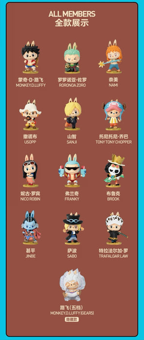 POPMART - The Monsters Labubu x One Piece Series Vinyl Figures Random Secret Box