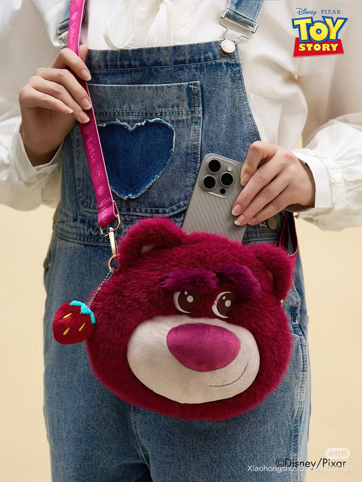 China Exclusive- Fluffy Big Face Lotso 2 Ways Bag