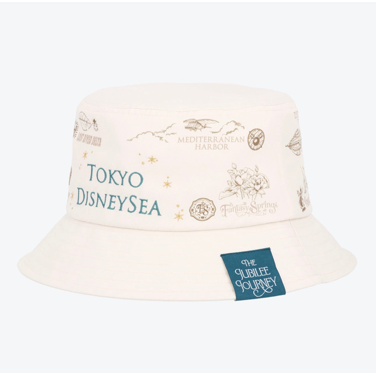 TDR - Tokyo DisneySea 25th Anniversary "The Jubilee Journey" x Mickey & Minnie Mouse All Over Print Bucket Hat (Release Date: May 25, 2026)