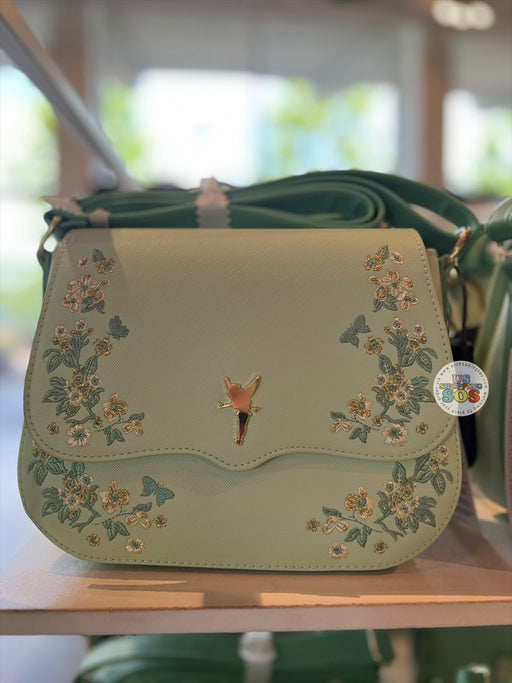 DLR/WDW - Peter Pan - Loungefly Tinker Bell Silhouette Floral Crossbody Bag
