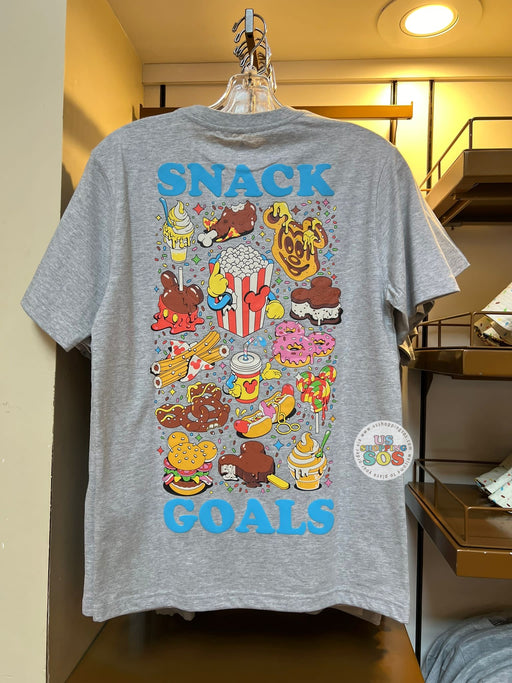 WDW - Disney Eats Snacks - WDW Logo “Snack Goal” Heather Grey Graphic Shirt (Adult)