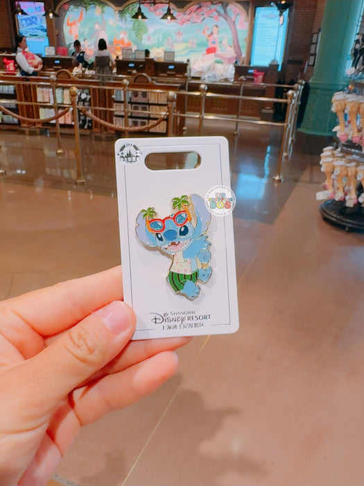 SHDL - 2025 Stitch & Angel Tropical Beach Collection x Stitch Pin Badge