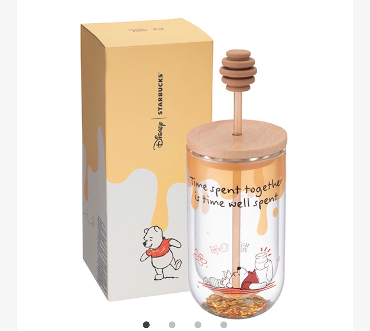Starbucks Taiwan - 2026 Winnie the Pooh + STARBUCKS Collection x Winnie the Pooh Double-Glazed TOGO Cold Water Cup Size 473ml (Release Date: Oct 20, 2026)