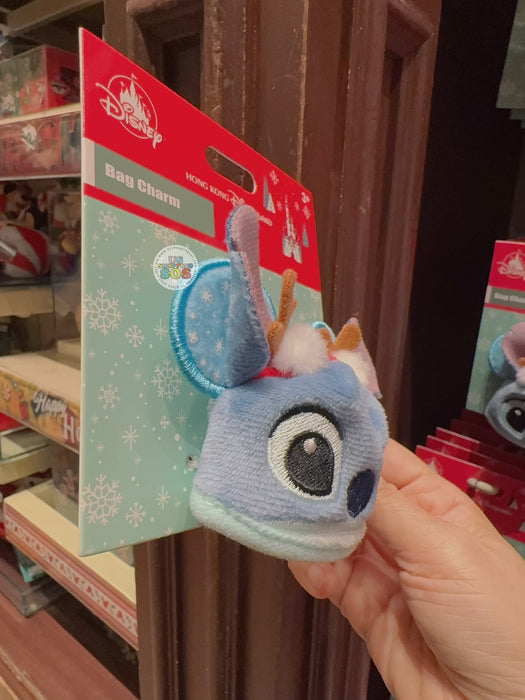 HKDL - 2025 Christmas Mickey & Friends x Stitch SouvenEAR Mini Party Hat Keychain/Bag Charm
