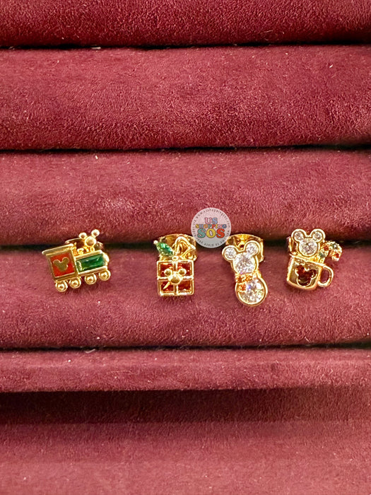 DLR/WDW - Girls Crew Disney Christmas Earrings Set of 4