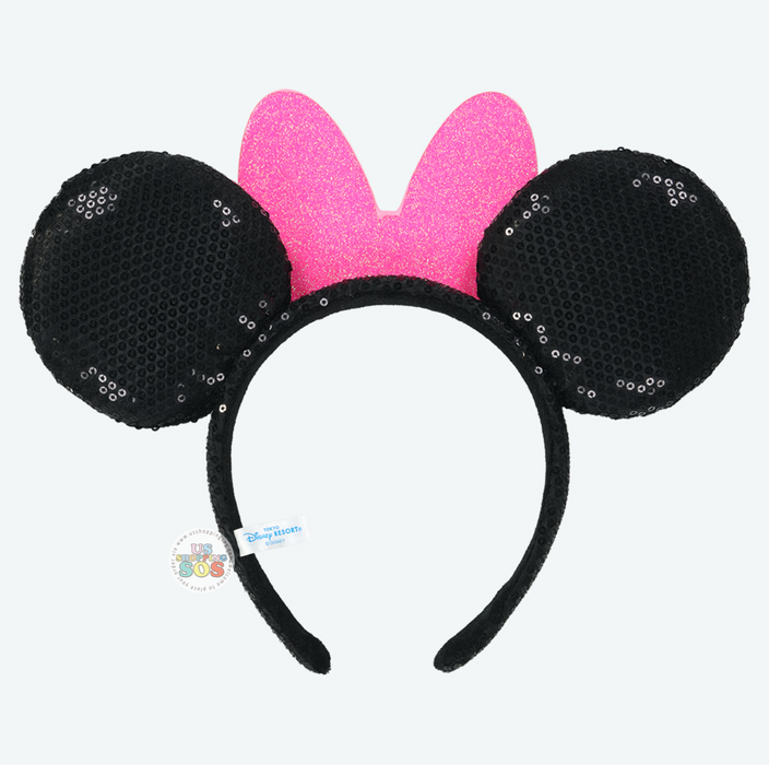 TDR - Minnie Mouse Sparkling Stones on the Flat Ribbon Ear Headband Color: Pink (Release Date: Jan 22, 2026)