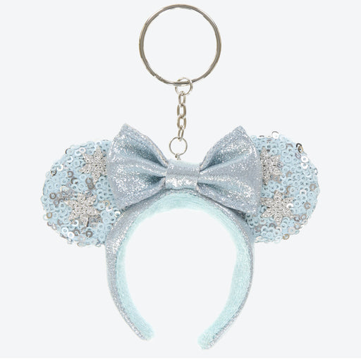 TDR - Fantasy Springs Anna & Elsa Frozen Journey Collection x Elsa Sequin Ear Headband Keychain (It may takes up to 6-8 weeks for us to mail it out)