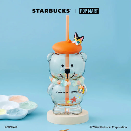 Starbucks Hong Kong - 2026 Popmart Molly Collection x 15oz Bearista Glass w/ Molly Necklace
