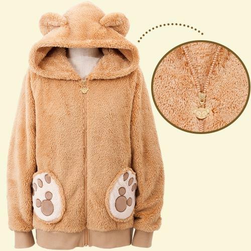 HKDL - Duffy Fluffy Zip Hoodie for Kids Size L