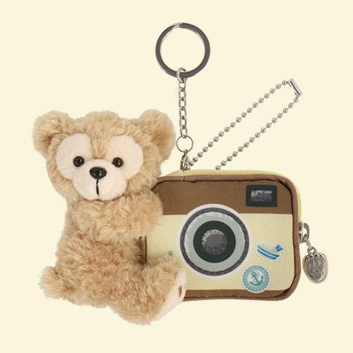 HKDL - Duffy & Friends "Say Cheese!" - Duffy Plush Toy Keychain with Pouch