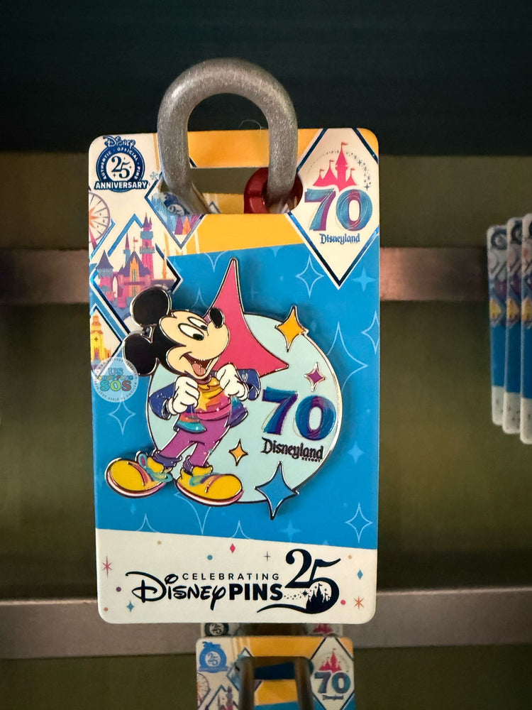 DLR - Disneyland 70th Celebration - Mickey Pin