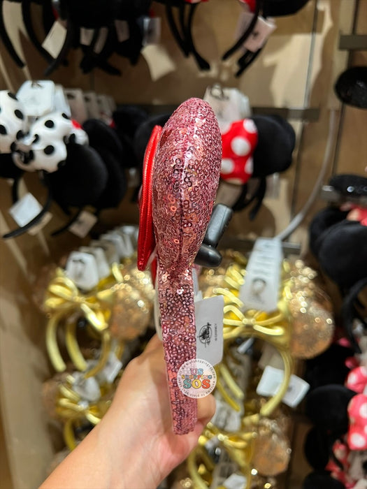 DLR/WDW - Minnie Sweetheart Bow & Sequin Ear Headband