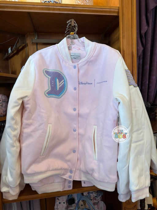 DLR/WDW - Stoney Clover Lane - “Disneyland” Pink/White/Lavender Varsity Jacket (Adult)
