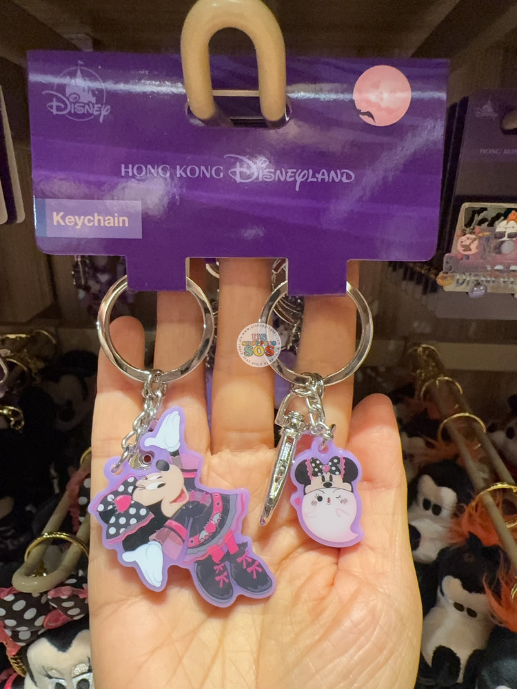 HKDL - 2026 Disney Halloween - Mickey and Friends Spooky Rock Band Collection x Minnie and Wickies Acrylic Keychain Set
