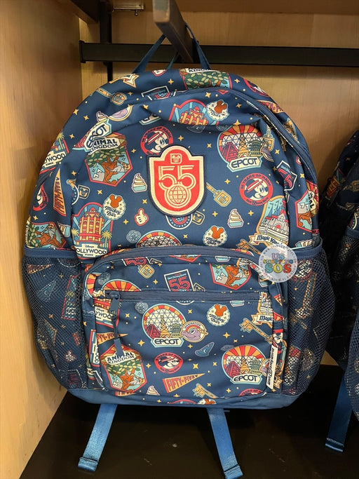 WDW - Walt Disney World 55th Anniversary - All-Over-Print Park-Icon Headband Friendly Backpack