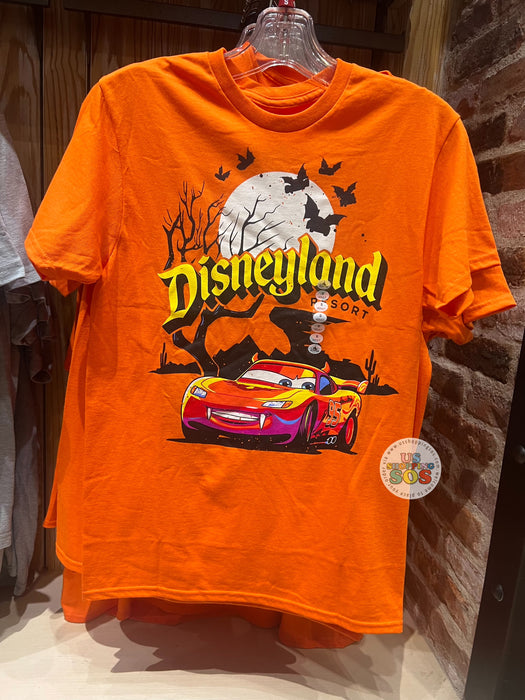 DLR - Disneyland Resort Halloween Lighting McQueen Vampire Orange Graphic Tee