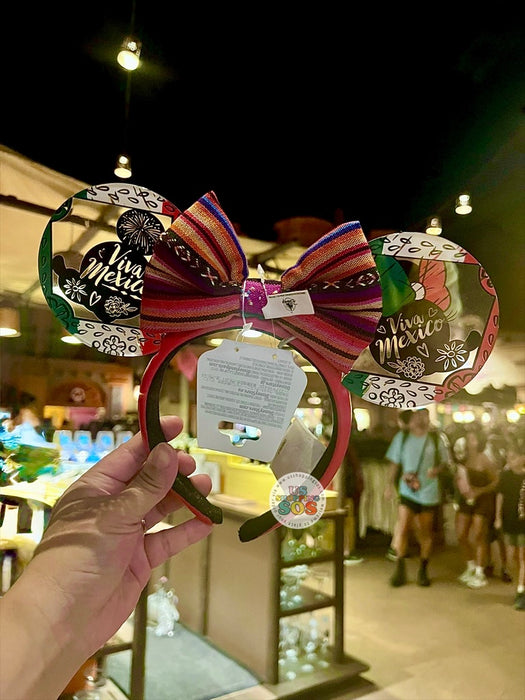 WDW - Epcot World Showcase Mexico 2026 - Mickey & Minnie Viva Mexico Ear Headband