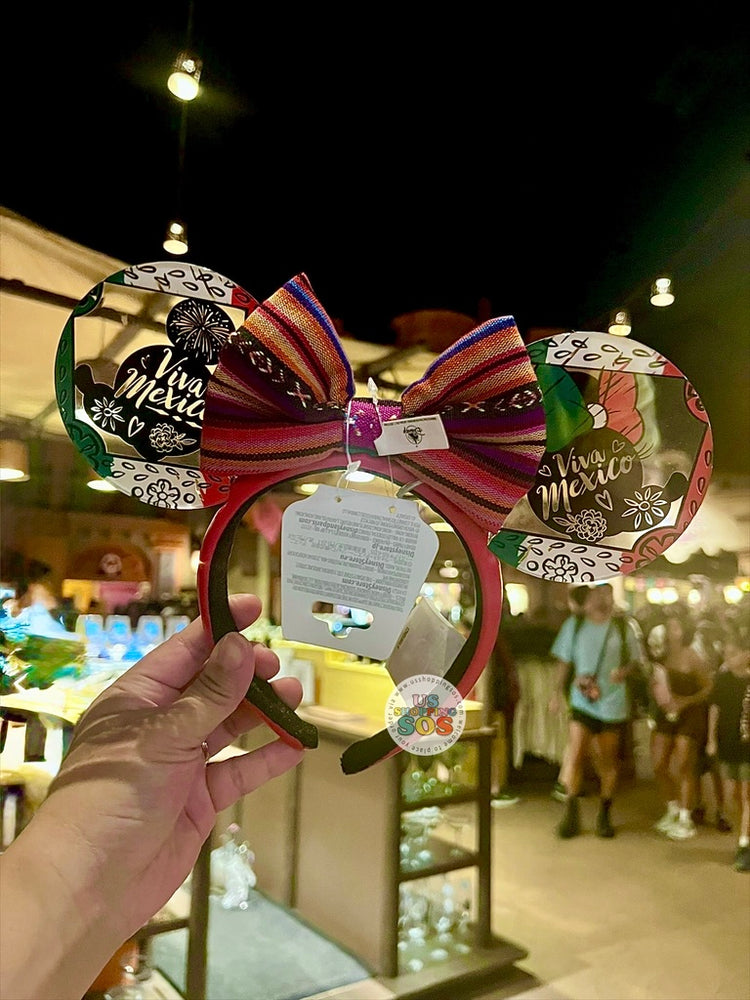 WDW - Epcot World Showcase Mexico 2026 - Mickey & Minnie Viva Mexico Ear Headband