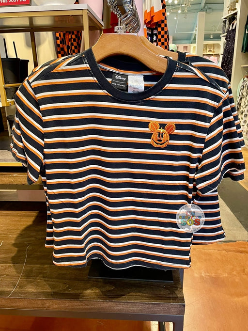 DLR/WDW - Halloween 2024 - Her Universe Mickey Pumpkin Stripe T-shirt (Adult)