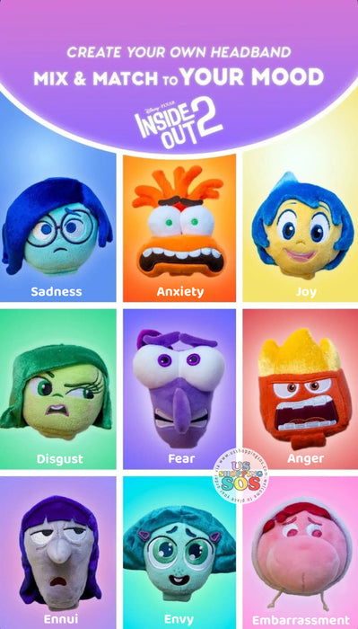 DLR/WDW - Inside Out 2 - Create Your Own Headband - Headband Plush