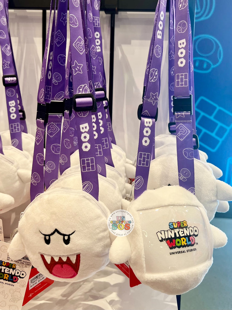 Universal Studios - Super Nintendo World - Boo Plush Crossbody