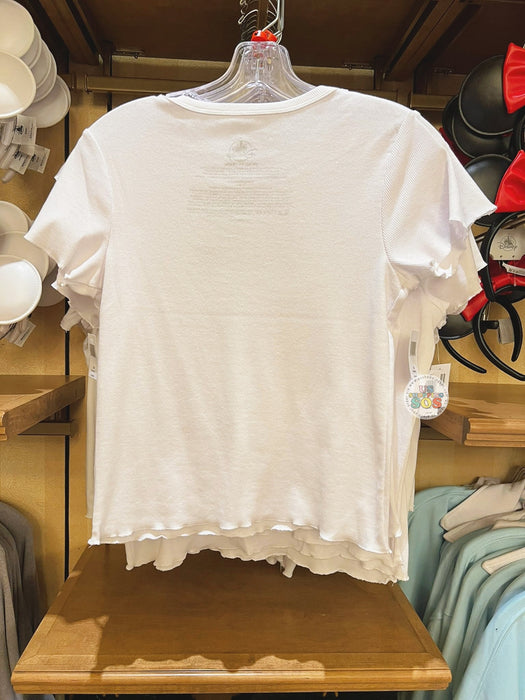 DLR/WDW - Disney Girly Collection x Mickey Mouse ‘Mickey Glove, Heart, Mickey’ Baby Tee (Adult)