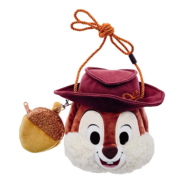 HKDL - 2026 Chip & Dale Grizzly Gulch Collection x Chip Plushy Shoulder Bag