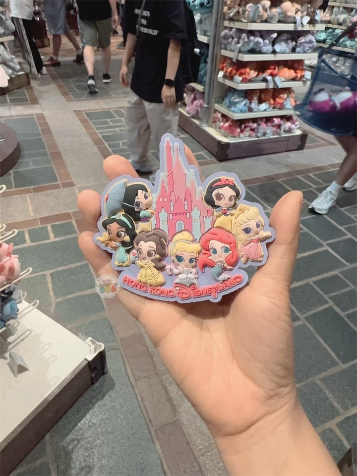 HKDL - Disney Princess & Hong Kong Disneyland Castle Magnet
